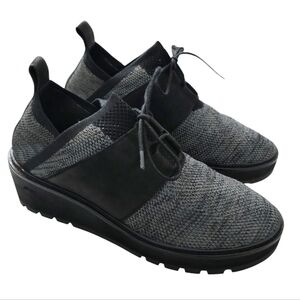 Eileen Fisher Women's Wilson Platform Chunky Old Money Sneakers size‎ 9½ Black